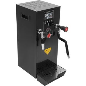 Commercial Water Boiler 3.2Gal, 3000W Fast Heating Stainless Steel Hot Water Dispenser with Temperature Control & Timer, Hot Water Machine for Coffee, Tea, Milk Tea Shop, Cafe, Bar (Black)