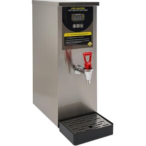 Commercial Hot Water Dispenser Commercial Water Boiler Large Capacity Electric Dispenser, 2000W 8L/2.11gal Hot Water Dispenser for Restaurant, Home, Office (silver)