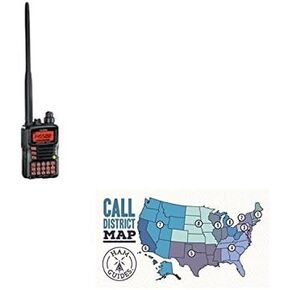 Yaesu VX-6R 2M/70CM 5W 220 1.5W Dual Band HT and Ham Guides TM Pocket Reference Card Bundle