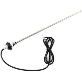 Vintage Car Radio Antenna 3-Section Retractable AM/FM Antenna - Replacement with Rotating Round Base, Authentic 1960s Design for Classic Cars/Trucks, Heavy-Duty Brass Construction
