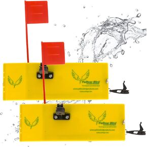 Yellow Bird Fishing Products 2 Pack Planer Boards Kits - Availible in 4 Sizes in Both Starboard/Port Side