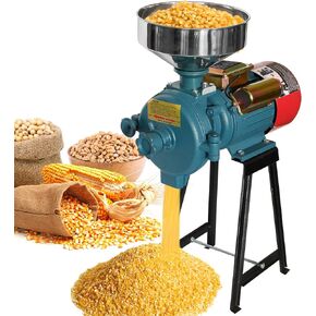 ABORON 3000W Wet & Dry Electric Grain Mill Grinder - 110V Commercial Home Farm Rice Wheat Corn Grinder Machine | Flour Mill | Molino de Maiz Electrico