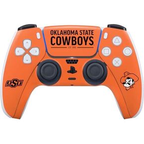 Skinit Decal Gaming Skin Compatible with PS5 Controller - Officially Licensed Oklahoma State University Jersey Design
