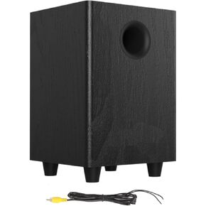 6.5" Subwoofer, Passive Home Audio Sub woofers, 100W Heavy Bass Powerful Sound Speaker Subwoofers for Studio and Home Theater Party Plug and Play S650D Black