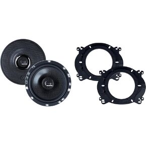 Memphis Audio MS60V - 6.5" Oversized Convertible Set with OEMBKT60 Vehicle Specific 6 1/2"" Speaker Adaptors