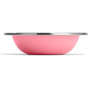 Hydro Flask Stainless Steel Kids Bowl- غسالة الصحون آمنة ، قابلة للتكديس ، وعاء عشاء باللون الوردي داليا