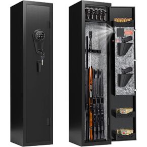 KAER 12-14 Gun Safe Gun Safes for Rifles and Pistols Electronic Gun Cabinet Large Rifle Safes for Home Gun Safe Clearance with Removable Shelf and Separate Lockbox