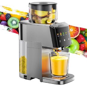 VCK Cold Press Juicer with Large 5.12" Feed Chute- Slow Masticating Technology for Nutrient Retention, Quiet 250W Motor, High Juice Yield, Leakproof Base- Perfect for Fruits, Vegetables & Leafy Greens