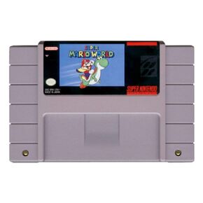 نسخة جديدة من لعبة Super Mario World Game Cartridge USA لـ Nintendo Super NES SNES Game Console