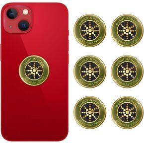 6 Pcs Protection Cell Phone Stickers 99% Effective Protector Cell & Smart Phones/Laptops/Tablets/TV/Monitors - All Devices Brown Cyan, JF-04