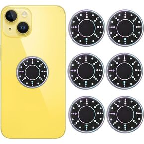 6 Pieces Cell Phone Stickers Blockers Equipment Stickers Devices Accessories for Mobile Phones, Laptops Computers Black, JF-02