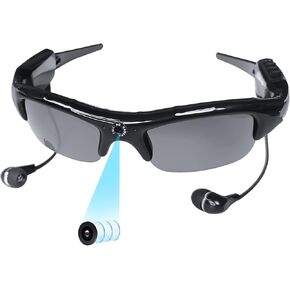 Smart Camera Glasses with Bluetooth Recording Sunglasses Sports Wearable Glasses for Cycling, Hiking,Climbing and Traveling