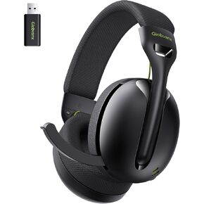 Wireless Gaming Headset for PS5, PS4, PC, Mac, Switch, 2.4GHz Gaming Headsets with Bluetooth 5.4, Hidden ENC Noise Canceling Mic, 35H Battery, 3D Spatial Sound, 3.5mm Wired - Black