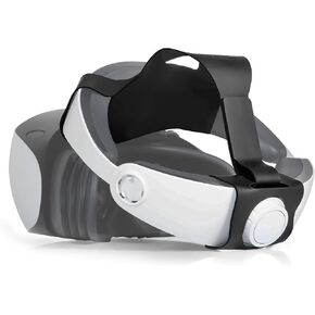 Adjustable Head Strap for PlayStation VR2, Double-Sided PU Soft PS VR2 Strap, Enhanced Comfort for VR2 Headset, Lightweight Reduce Head Pressure Accessories for PS5 VR2