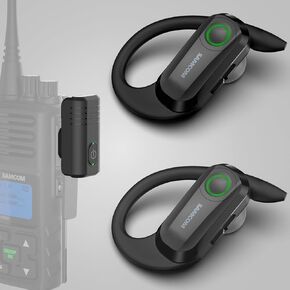 سماعة أذن راديو لاسلكية Samcom BteAr02b مع 2 دبوس قياسي K. الرأس Dongle ، 2025 ترقية سماعات الرأس اللاسلكية مع MIC لـ FPCN10A/FPCN30A Talkie خالية من اليدين (أجهزة الراديو غير المدرجة)