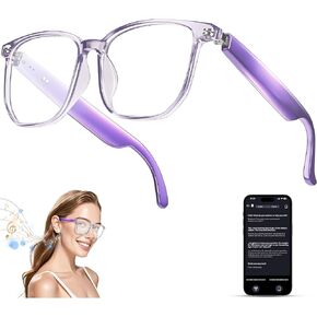 النظارات الذكية مع الذكاء الاصطناعي ، نظارات Bluetooth مع 110+ ترجمة ، نظارات ذكية للرجال والمرأة ، نظارات البلوتوث متعددة الوظائف للرجال (أبيض)