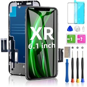 for iPhone 13 Screen Replacement 6.1inch - 3D Touch LCD Display Digitizer Frame Assembly with Repair Tools