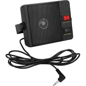 Banshee Surface Mount Speaker with 3.5MM Audio Jack, Noise Filter, & Mute Button- Truck, Camper, RV, and More