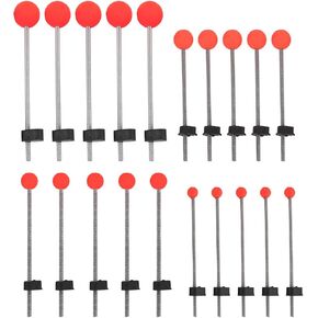 20PCS Red Ball Spring Rod Tip, 8cm 10cm 14cm 16cm High Strength Winter Fishing Rod Tip Ice Fishing Equipment, Stainless Steel Ice Fishing Equipment, for Fishing Activities