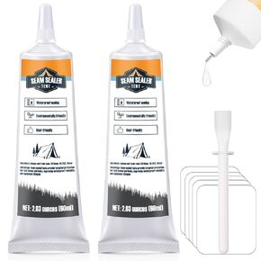 120ml Tent Seam Sealer, Repair Damaged/Seam Sealer Tent Fabric, Restore The Waterproof Barrier, for Camping/Hiking/Outdoor Gear - Clear