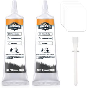 Tent Seam Sealer 120ml, No Sew Solution Waterproof Fast Cure Seam Sealer Tent, for Tents and Outdoor Fabric, Clear