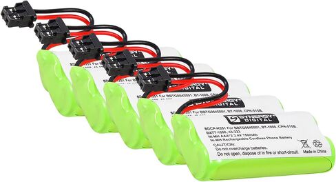 Synergy Digital Cordless Phone Batteries, Compatible with Uniden BBTG0645001, BBTG0734001, BT-1019, BT-1021, BT-1008, BT-1016 Cordless Phone Batteries (Ni-MH, 2.4V, 750 mAh), Set of 2 in Saudi Arabia