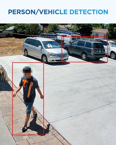 4COVR 4K POE Wired Camera Camera ، صوت ثنائي الاتجاه ، رؤية ليلية ذكية اللون ، كاميرات IP Bullet 4x 5MP ، IP67 مقاوم للعوامل الجوية ، الشخص/الكشف عن المركبات ، 8CH NVR 2TB HDD ، 24/7 ، LY37YX5M0804-1 in Kuwait