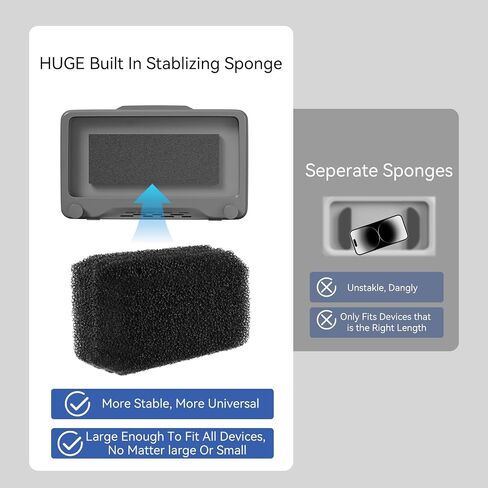 Shower Phone Holder Waterproof - 360 Rotatble Adjustable Shower iPhone Case Holder, Enhanced Touch Sensitivity & Stability, Bathroom Wall Phone Mount Stand Anti Fog Case, Washroom Accessories in Saudi Arabia