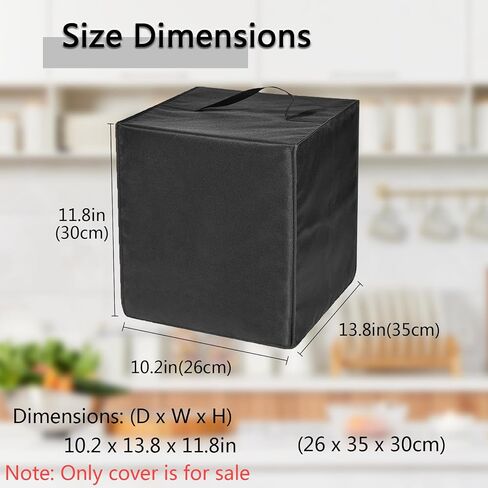 Bread Maker Machine Cover for Cuisinart Bread Maker Machine, Heavy Duty Waterproof Protective Bread Machine Cover Compatible for Cuisinart Compact and Automatic Bread Maker Machine CBK-110P1 (Black) in Saudi Arabia