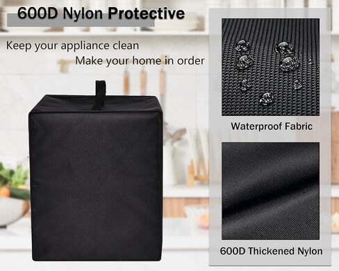 Bread Maker Machine Cover for Cuisinart Bread Maker Machine, Heavy Duty Waterproof Protective Bread Machine Cover Compatible for Cuisinart Compact and Automatic Bread Maker Machine CBK-110P1 (Black) in Saudi Arabia