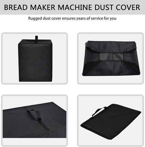 Bread Maker Machine Cover for Cuisinart Bread Maker Machine, Heavy Duty Waterproof Protective Bread Machine Cover Compatible for Cuisinart Compact and Automatic Bread Maker Machine CBK-110P1 (Black) in Saudi Arabia