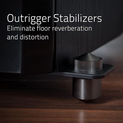 Fluance Signature HiFi 3-Way Floorstanding Tower Speakers with Dual 8" Woofers for 2-Channel Stereo Listening or Home Theater System - Black Ash/Pair (HFF) in Saudi Arabia
