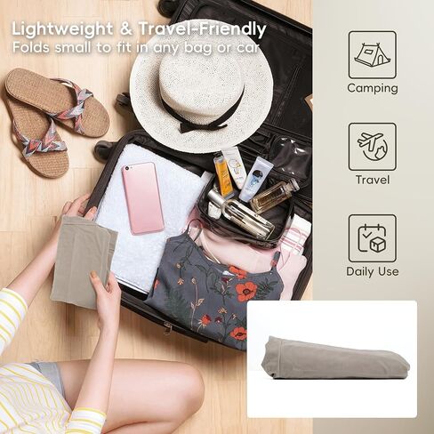 WEY&FLY Inflatable Wedge Pillow for Traveling – Lightweight Sleeping Support, Portable Camping Travel Wedge for Bed or Back, Fast Valve Inflation, 24.8" x 23.6" x 7.1" (Cloud Gray) in Kuwait