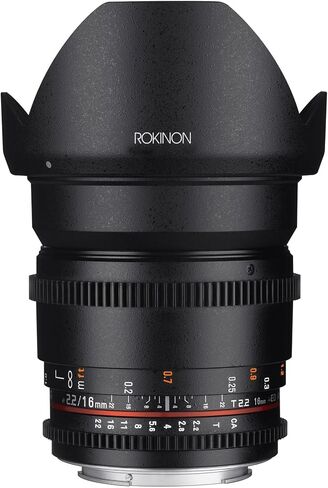 Rokinon DS16M-MFT 16mm T2.2 Cine عدسات بزاوية عريضة لأوليمبوس وبوناسونيك ميكرو أربع طبقات in Saudi Arabia