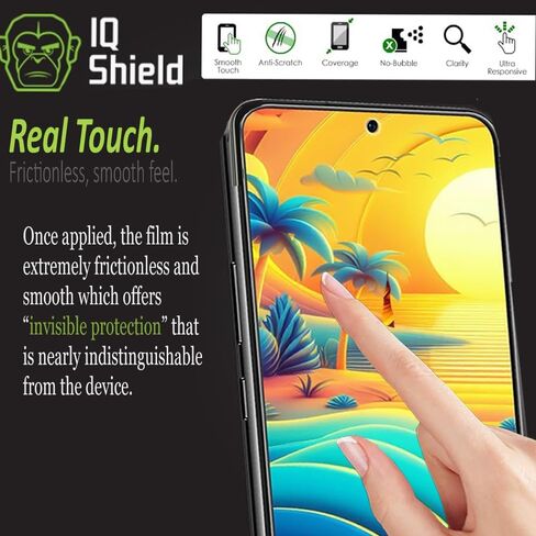 IQShield Screen Protector Compatible with Samsung Galaxy S23 Plus 5G Works with Fingerprint Scanner (2-Pack) Anti-Bubble Clear TPU Film in Kuwait