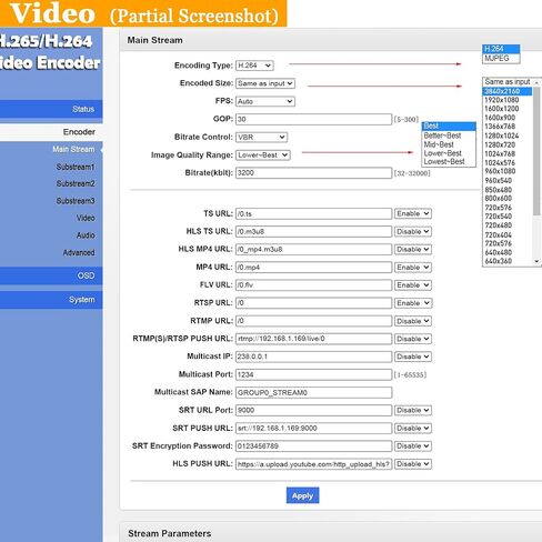 H265 H264 4K HDMI Video Streaming Encoder IPTV for HDMI to RTSP RTMP HLS M3U8 UDP SRT ONVIF, HDMI to IP Live Broadcast Streamer Converter Hardware in Saudi Arabia