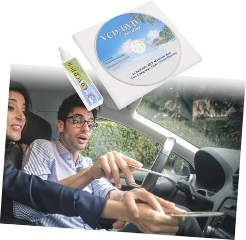 1Set CD Cleaning Set Disc Cleaner Kit with Cleaning Liquid for CD Vcd Durable Material Safe Dust Removal for Enhanced Playback Performance in Saudi Arabia
