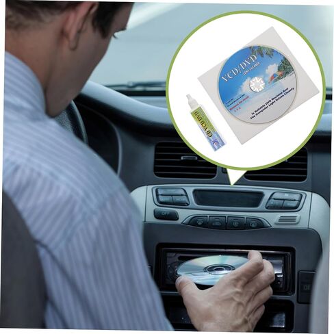1Set CD Cleaning Set Disc Cleaner Kit with Cleaning Liquid for CD Vcd Durable Material Safe Dust Removal for Enhanced Playback Performance in Saudi Arabia