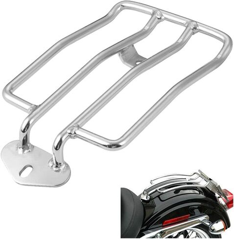 DgNeLai Motorcycle Luggage Rack Support Shelf Fits Rear Solo Seat 180mm (7") Compatible with Harley Harley XL Sportsters Iron 48 883 XL1200 2004-2015 in Saudi Arabia