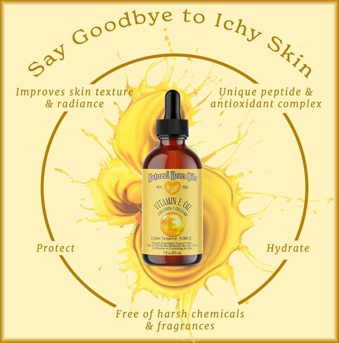 Natural Born Oils Vitamin E Oil (made from Wheat Germ), 1 Gallon, Organic, Cold-Pressed, Nutrient-Rich, Excellent for Glowing Skin, Lustrous Hair in Saudi Arabia