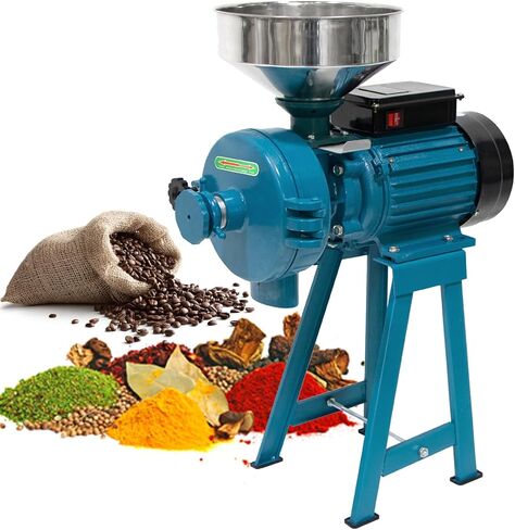ABORON 3000W Wet & Dry Electric Grain Mill Grinder - 110V Commercial Home Farm Rice Wheat Corn Grinder Machine | Flour Mill | Molino de Maiz Electrico in Kuwait