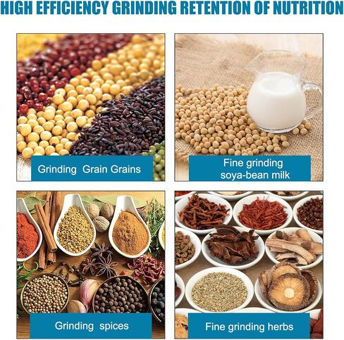 ABORON 3000W Wet & Dry Electric Grain Mill Grinder - 110V Commercial Home Farm Rice Wheat Corn Grinder Machine | Flour Mill | Molino de Maiz Electrico in Kuwait