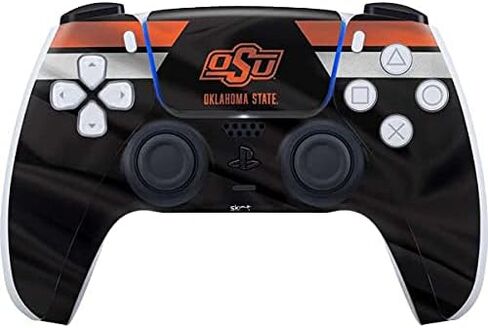 Skinit Skinit Gaming Gaming Skiner مع وحدة تحكم PS5 - تصميم جيرسي جامعة ولاية أوكلاهوما المرخصة رسميًا in Kuwait