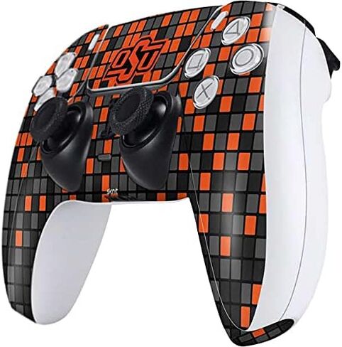 Skinit Skinit Gaming Gaming Skiner مع وحدة تحكم PS5 - تصميم جيرسي جامعة ولاية أوكلاهوما المرخصة رسميًا in Kuwait