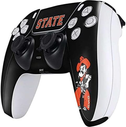 Skinit Skinit Gaming Gaming Skiner مع وحدة تحكم PS5 - تصميم جيرسي جامعة ولاية أوكلاهوما المرخصة رسميًا in Kuwait