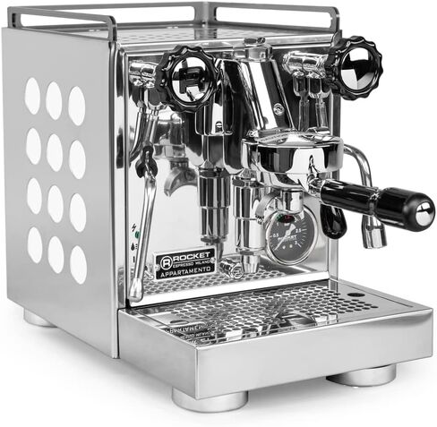 Rocket Espresso Appartamento Nera Espresso Machine | E61 | Heat Exchanger | (Black/Copper) in Saudi Arabia