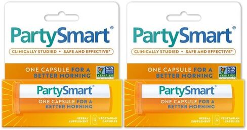 Himalaya PartySmart Gummies، 2 علكة لصباح أفضل، نباتي وخالي من الغلوتين، نكهة التوت المختلطة اللذيذة، 14 علكة، 7 حصص، 250 مجم لكل حصة in Saudi Arabia