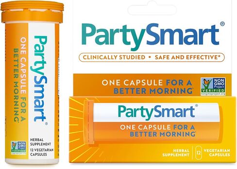 Himalaya PartySmart Gummies، 2 علكة لصباح أفضل، نباتي وخالي من الغلوتين، نكهة التوت المختلطة اللذيذة، 14 علكة، 7 حصص، 250 مجم لكل حصة in Saudi Arabia