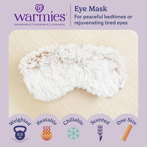 Intelex Warmies Curly Eye Mask, Sage Green in Kuwait