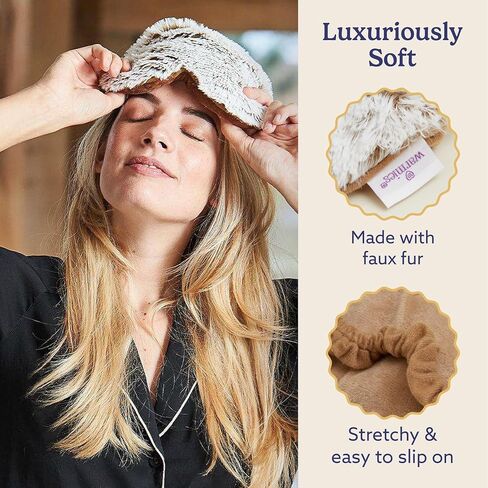 Intelex Warmies Curly Eye Mask, Sage Green in Kuwait